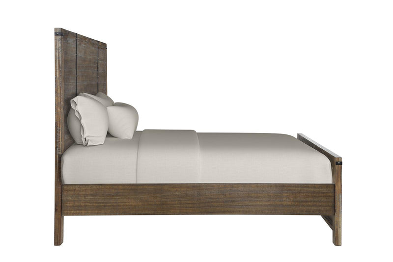 New Classic Furniture Galleon California King Bed in Weathered Walnut - Sims Furniture