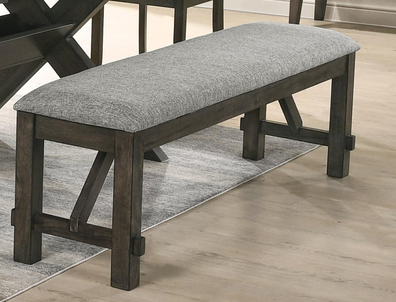New Classic Furniture Gulliver Bench in Rustic Brown - Sims Furniture