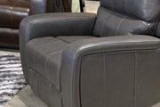 New Classic Furniture Linton Glider Recliner in Gray - Sims Furniture