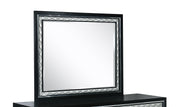 New Classic Furniture Luxor Mirror in Black/Silver - Sims Furniture