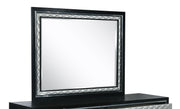 New Classic Furniture Luxor Mirror in Black/Silver - Sims Furniture