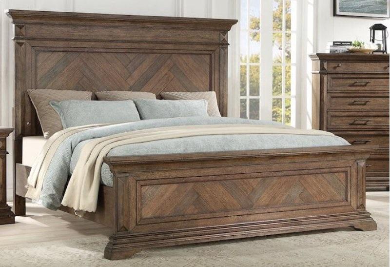New Classic Furniture Mar Vista Queen Bed in Brushed Walnut - Sims Furniture