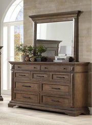 New Classic Furniture Mar Vista Mirror in Brushed Walnut - Sims Furniture