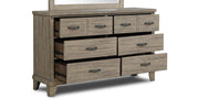 New Classic Furniture Marwick 8 Drawer Dresser in Sand - Sims Furniture