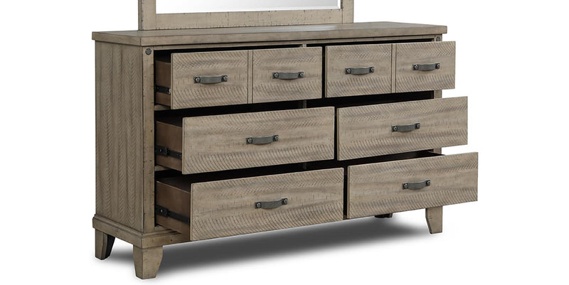 New Classic Furniture Marwick 8 Drawer Dresser in Sand - Sims Furniture
