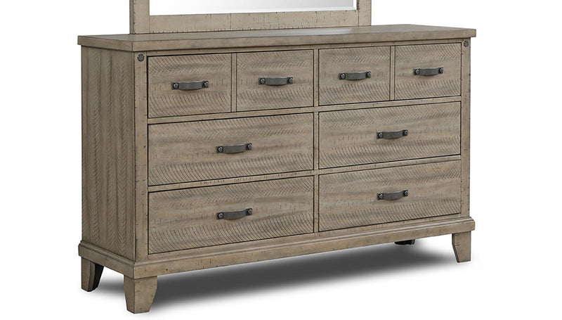 New Classic Furniture Marwick 8 Drawer Dresser in Sand - Sims Furniture