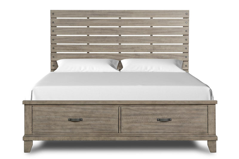 New Classic Furniture Marwick California King Panel Bed in Sand - Sims Furniture
