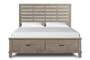 New Classic Furniture Marwick Queen Panel Bed in Sand - Sims Furniture