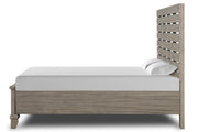 New Classic Furniture Marwick Queen Panel Bed in Sand - Sims Furniture