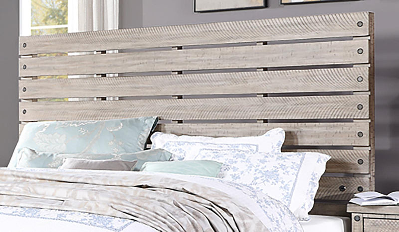 New Classic Furniture Marwick Queen Panel Bed in Sand - Sims Furniture