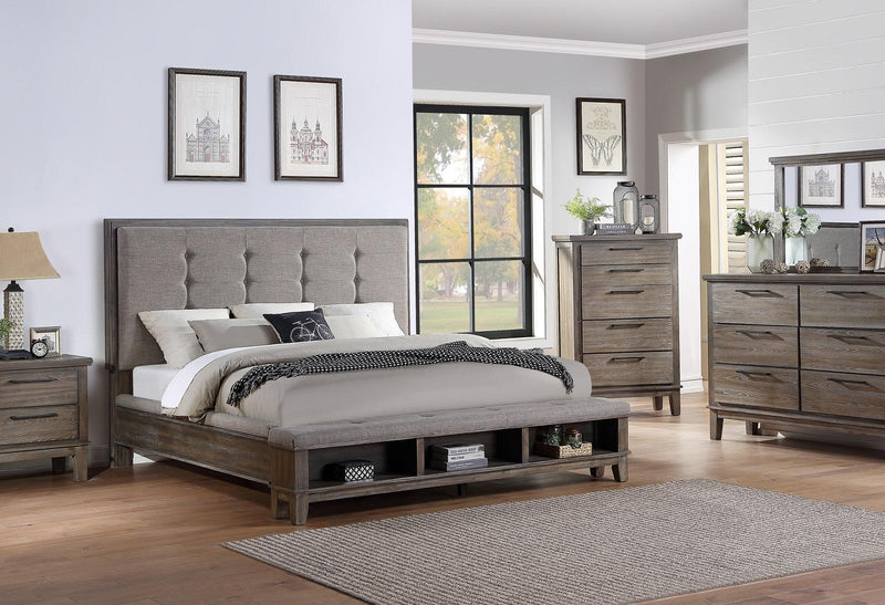 New Classic Furniture Cagney 6 Drawer Dresser in Vintage Gray - Sims Furniture