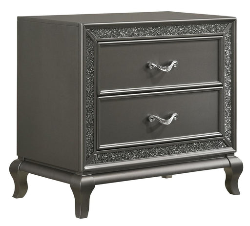 New Classic Furniture Park Imperial 2 Drawer Nightstand in Pewter - Sims Furniture