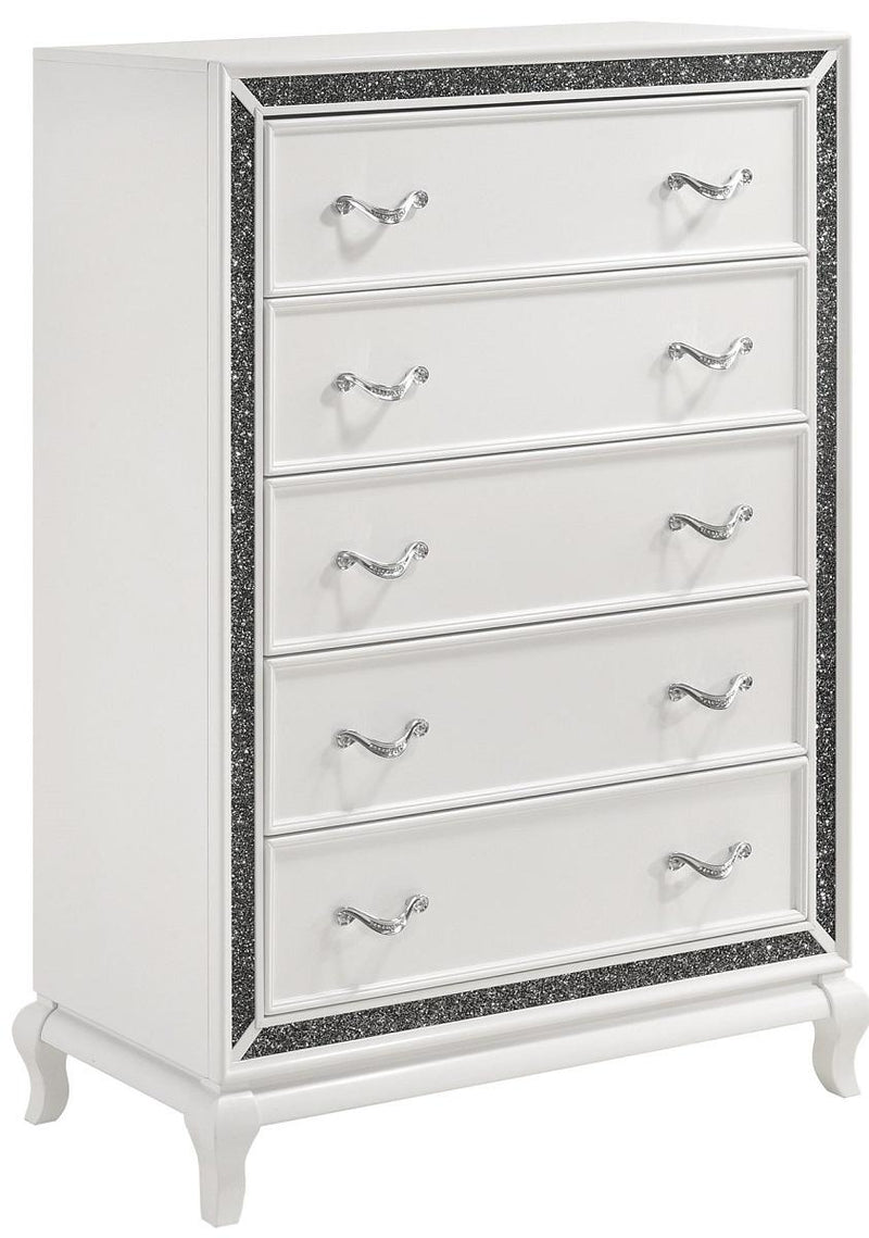 New Classic Furniture Park Imperial 5 Drawer Chest in White - Sims Furniture