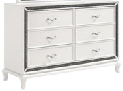 New Classic Furniture Park Imperial 6 Drawer Dresser in White - Sims Furniture