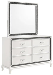 New Classic Furniture Park Imperial 6 Drawer Dresser in White - Sims Furniture