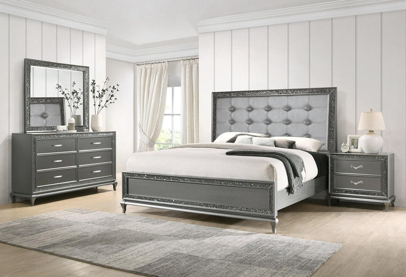 New Classic Furniture Park Imperial 6 Drawer Dresser in Pewter - Sims Furniture