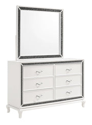 New Classic Furniture Park Imperial Mirror in White - Sims Furniture