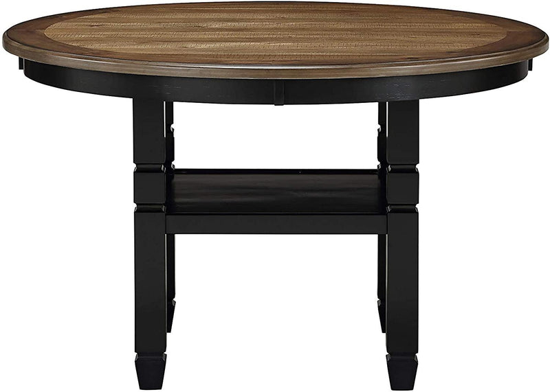 New Classic Furniture Prairie Point 47" Round Dining Table in Black - Sims Furniture