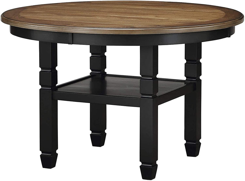 New Classic Furniture Prairie Point 47" Round Dining Table in Black - Sims Furniture