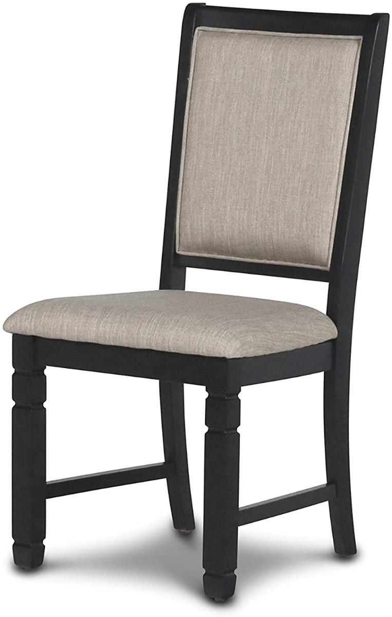 New Classic Furniture Prairie Point Side Chair in Black (Set of 2) - Sims Furniture