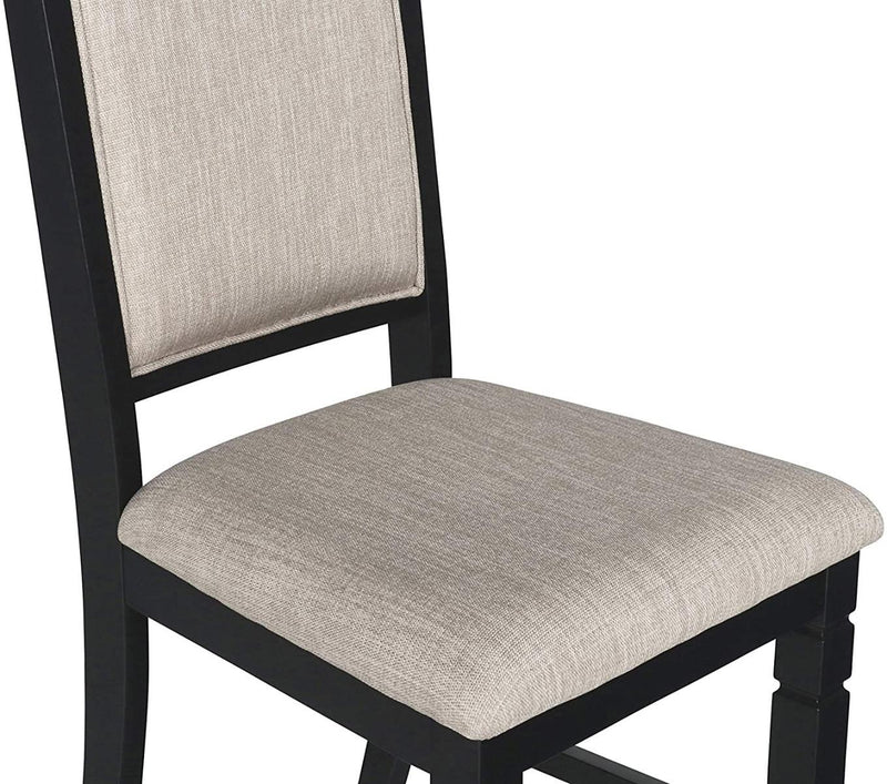New Classic Furniture Prairie Point Side Chair in Black (Set of 2) - Sims Furniture