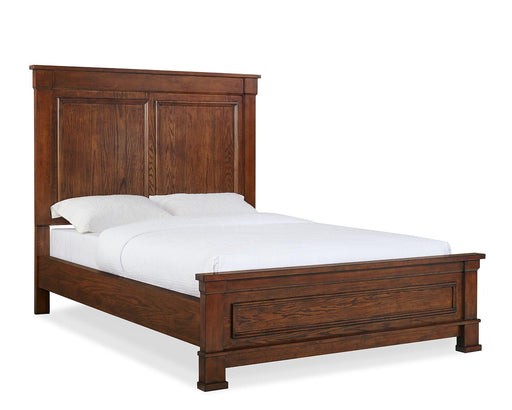 New Classic Furniture Providence California King Panel Bed in Dark Oak - Sims Furniture