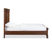 New Classic Furniture Providence California King Panel Bed in Dark Oak - Sims Furniture