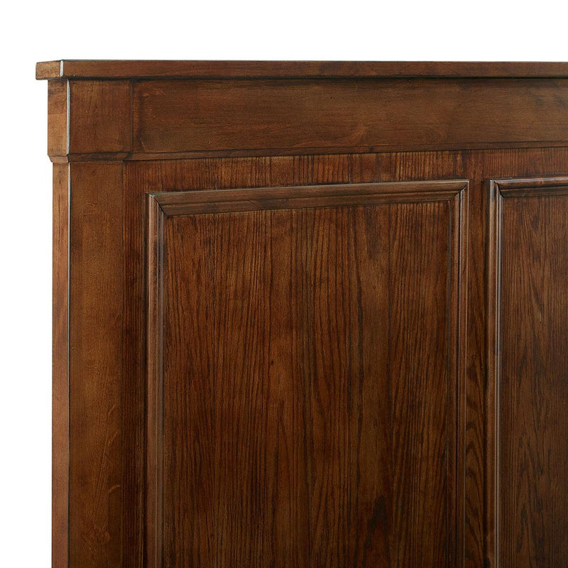New Classic Furniture Providence King Panel Bed in Dark Oak - Sims Furniture