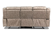 New Classic Furniture Roswell Dual Recliner Sofa in Pewter - Sims Furniture