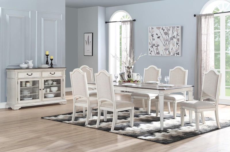 New Classic Furniture Anastasia Side Chair in Antique Bisque (Set of 2) - Sims Furniture