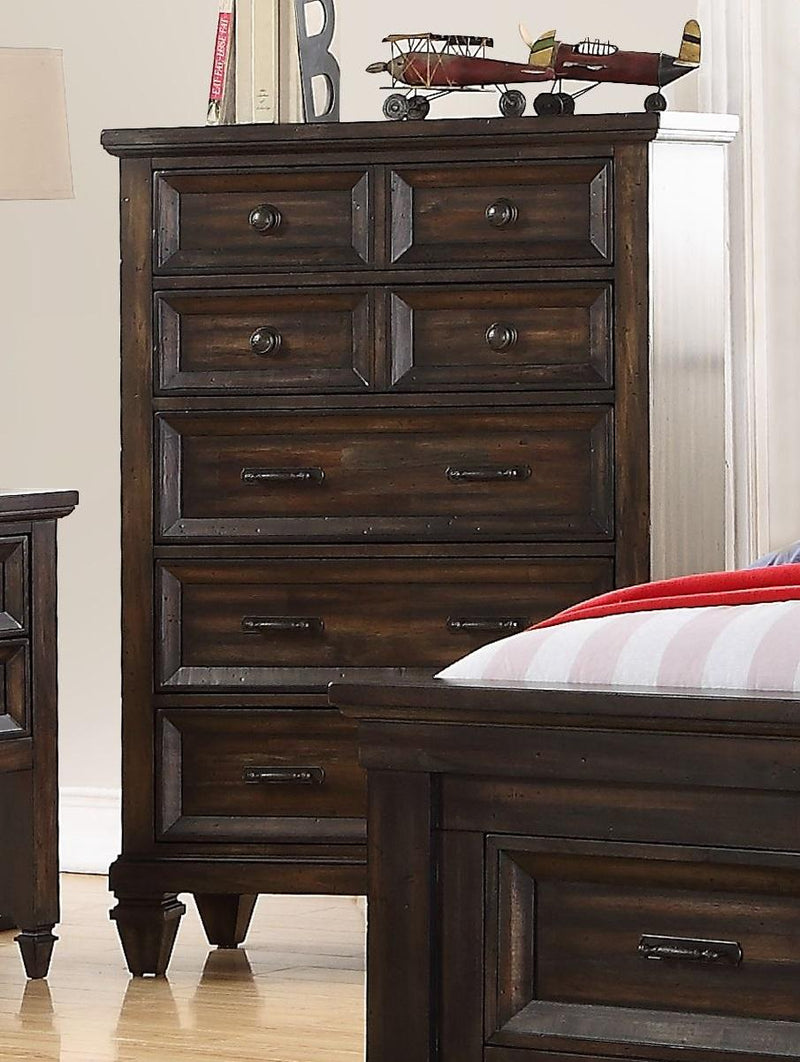 New Classic Furniture Sevilla Youth Chest in Walnut - Sims Furniture