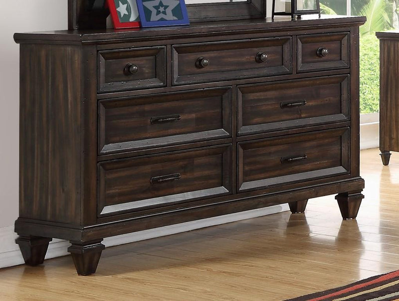 New Classic Furniture Sevilla Youth Dresser in Walnut - Sims Furniture