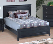 New Classic Furniture Tamarack Full Bed in Black - Sims Furniture