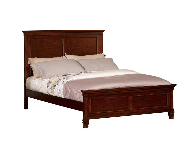 New Classic Furniture Tamarack California King Bed in Brown Cherry - Sims Furniture