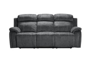 New Classic Furniture Tango Dual Recliner Sofa with Power Footrest in Shadow - Sims Furniture