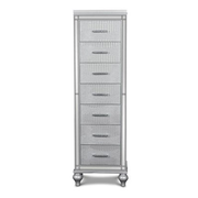 New Classic Furniture Valentino Lingerie Chest in Silver - Sims Furniture
