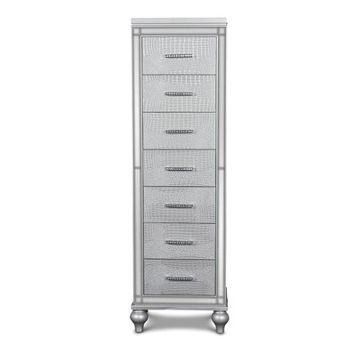 New Classic Furniture Valentino Lingerie Chest in Silver - Sims Furniture