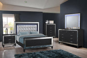 New Classic Furniture Valentino 9 Drawer Dresser in Black - Sims Furniture