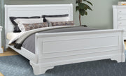 New Classic Furniture Versaille Twin Sleigh Bed in White - Sims Furniture