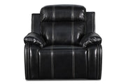 New Classic Fusion Swivel Glider Recliner in Black - Sims Furniture