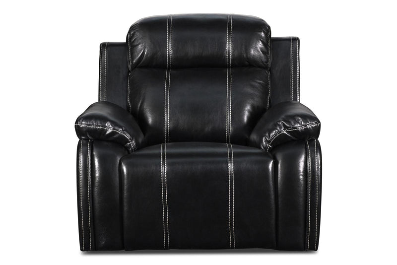 New Classic Fusion Swivel Glider Recliner in Black - Sims Furniture