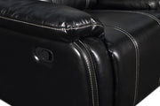 New Classic Fusion Swivel Glider Recliner with Power Foot Rest in Ebony - Sims Furniture