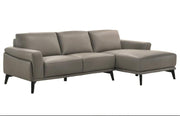 New Classic Lucca Sectional Sofa w/ LAF Loveseat in Slate Gray - Sims Furniture