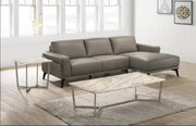 New Classic Lucca Sectional Sofa w/ LAF Loveseat in Slate Gray - Sims Furniture