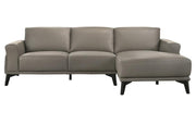 New Classic Lucca Sectional Sofa w/ LAF Loveseat in Slate Gray - Sims Furniture