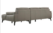 New Classic Lucca Sectional Sofa w/ LAF Loveseat in Slate Gray - Sims Furniture