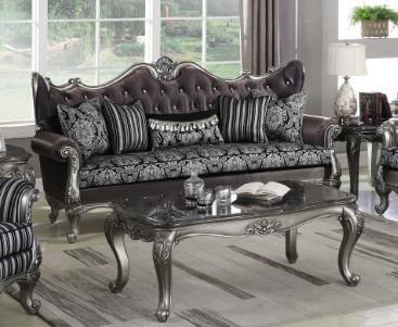 New Classic Marguerite Sofa in Cherry - Sims Furniture