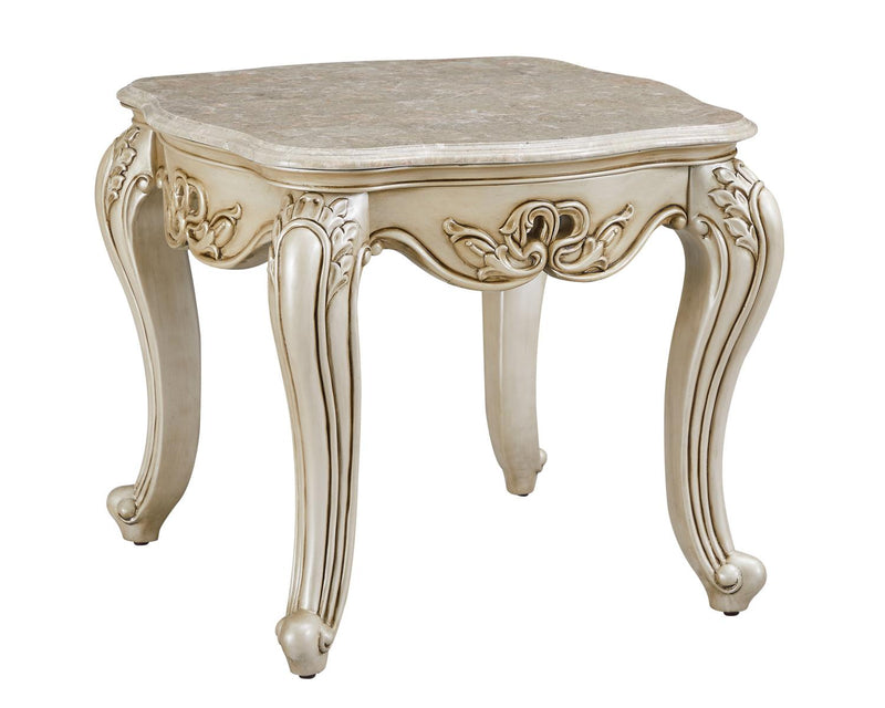 New Classic Monique End Table in Pearl - Sims Furniture