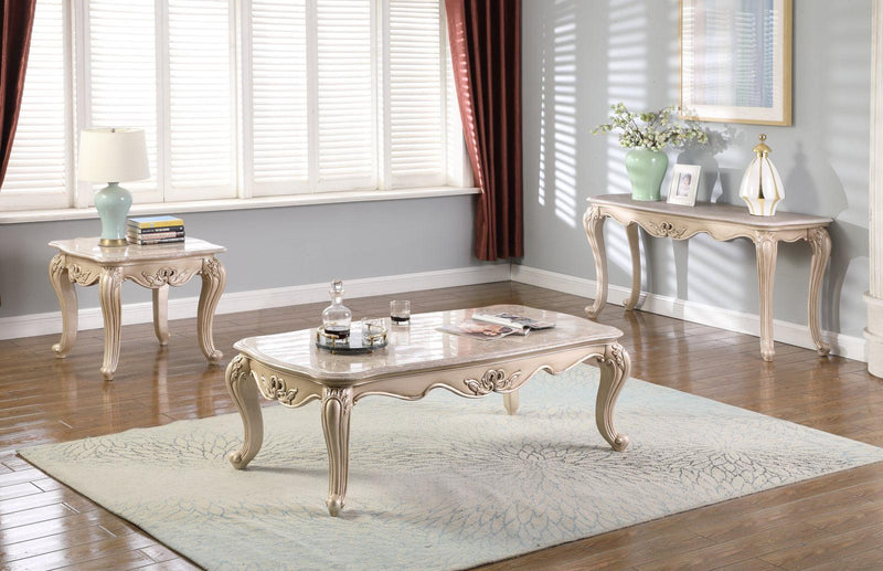 New Classic Monique End Table in Pearl - Sims Furniture