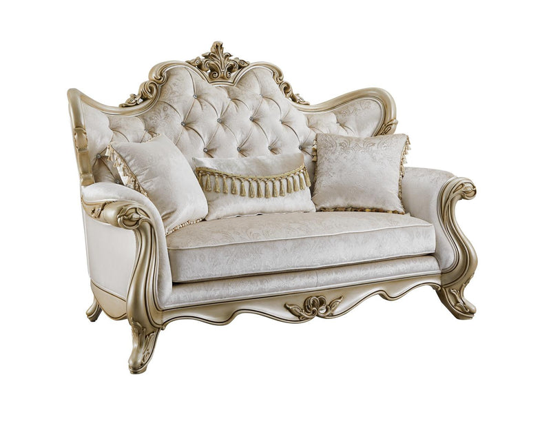 New Classic Monique Loveseat in Pearl - Sims Furniture